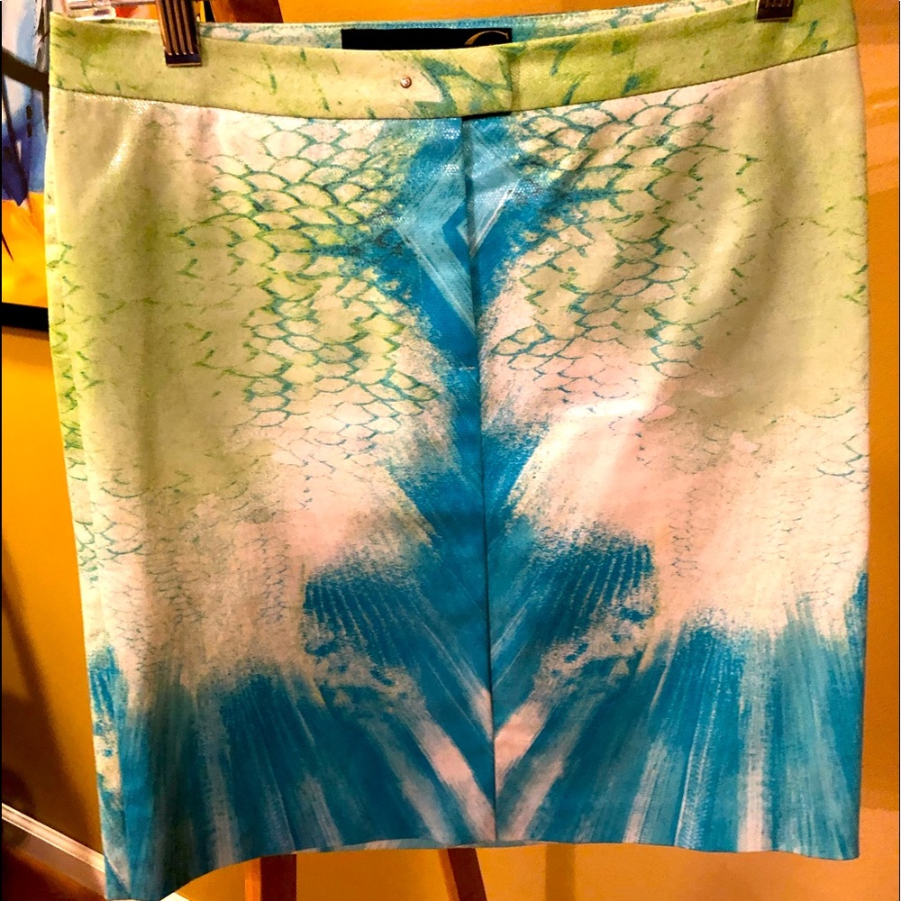 Just Cavalli Vintage Mini Skirt Size 38. Snake Skin design. Excellent condition.